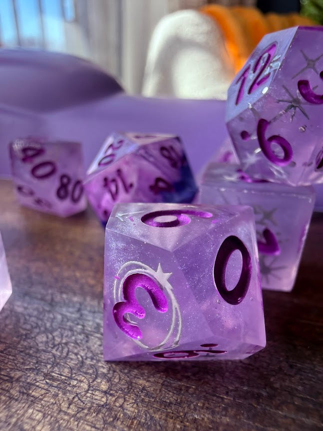 Astromancy Glazed - Red Star Dice