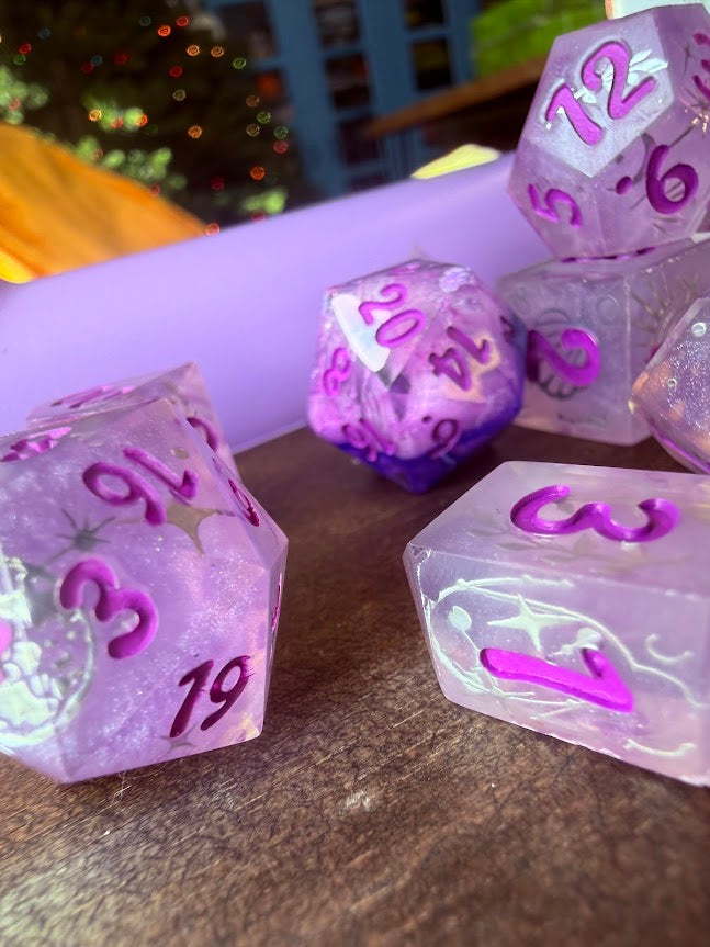 Astromancy Glazed - Red Star Dice