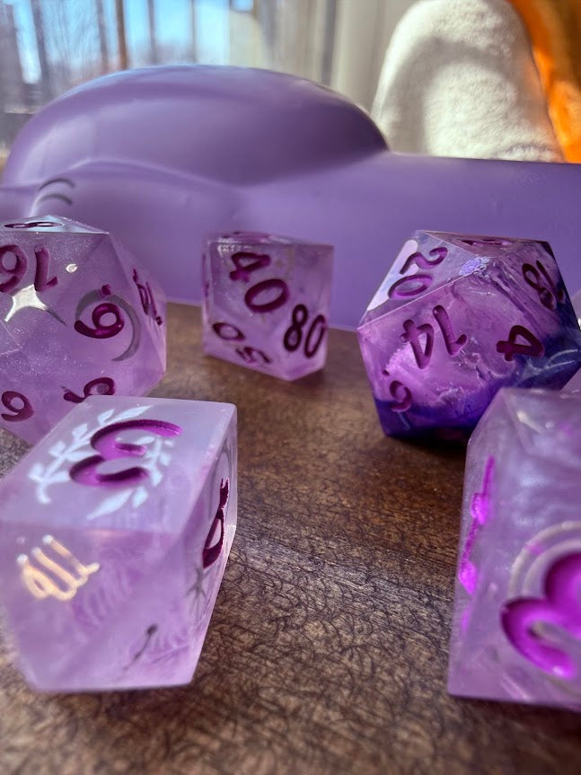 Astromancy Glazed - Red Star Dice