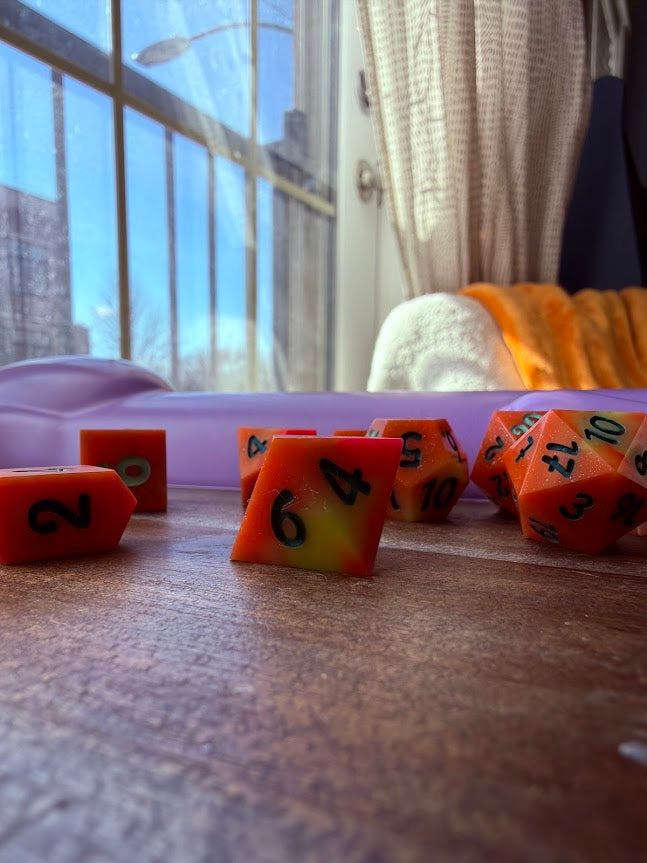 Sparkling Sunrise - Red Star Dice