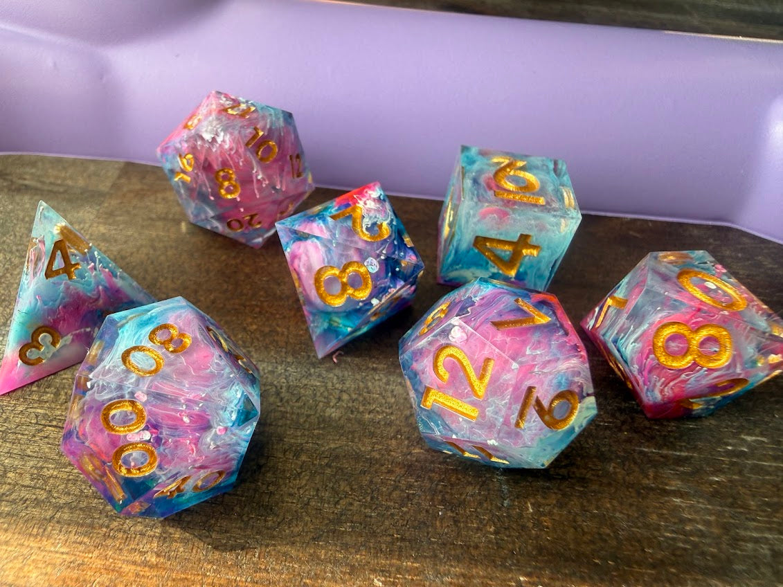 Kaleidoscope Daydream Dice Set - Red Star Dice