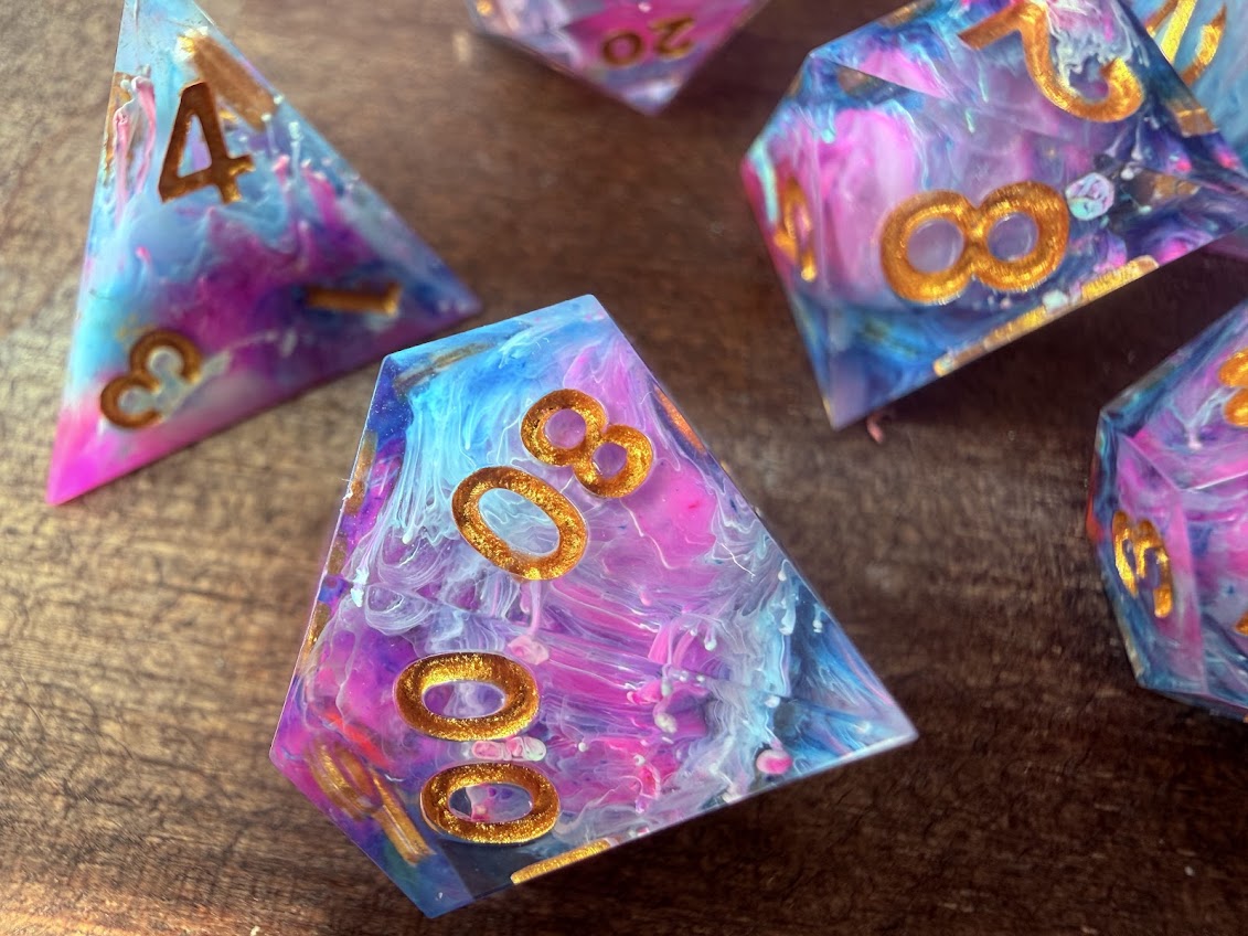 Kaleidoscope Daydream Dice Set - Red Star Dice