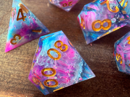 Kaleidoscope Daydream Dice Set - Red Star Dice