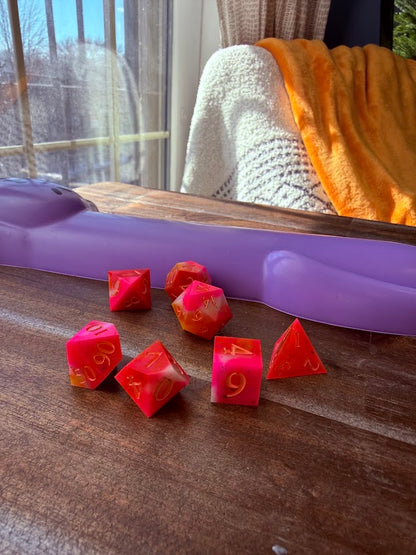 We love a FAFO, Jana Dice Set - Red Star Dice