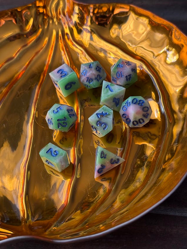 Fey-Wildin' Out Sharp-Edged Dice - Red Star Dice