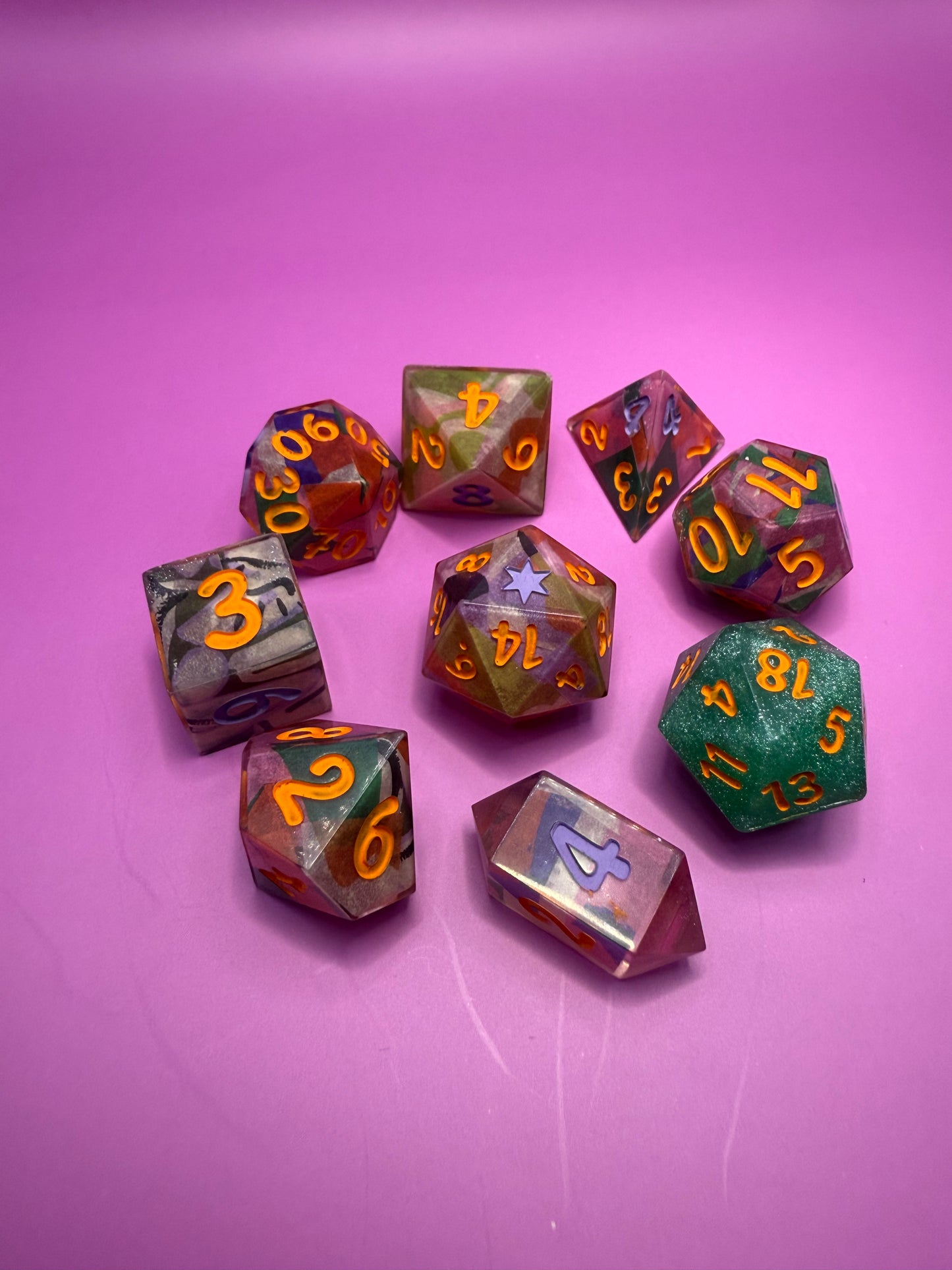 The Completist  washi tape sharp-edge dice