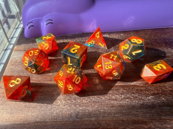 Happy Thoughts Rainbow - Red Star Dice