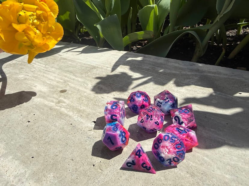 Sweet Summer Breeze Dice Set - Red Star Dice