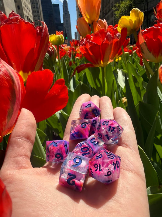 Sweet Summer Breeze Dice Set - Red Star Dice